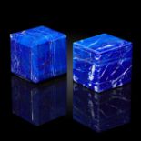 Interior design/minerals: Two lapis lazuli cubes, the larger 5.5cm buy 5.5cm by 5.5cm