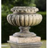 Garden pots/planters: A Pulham stoneware urn, circa 1870, stamped Pulham terracotta Broxbourne, 66cm