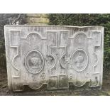 Architectural: A Georgian style lead cistern, 2nd half 20th century, bearing the date 1780 and the