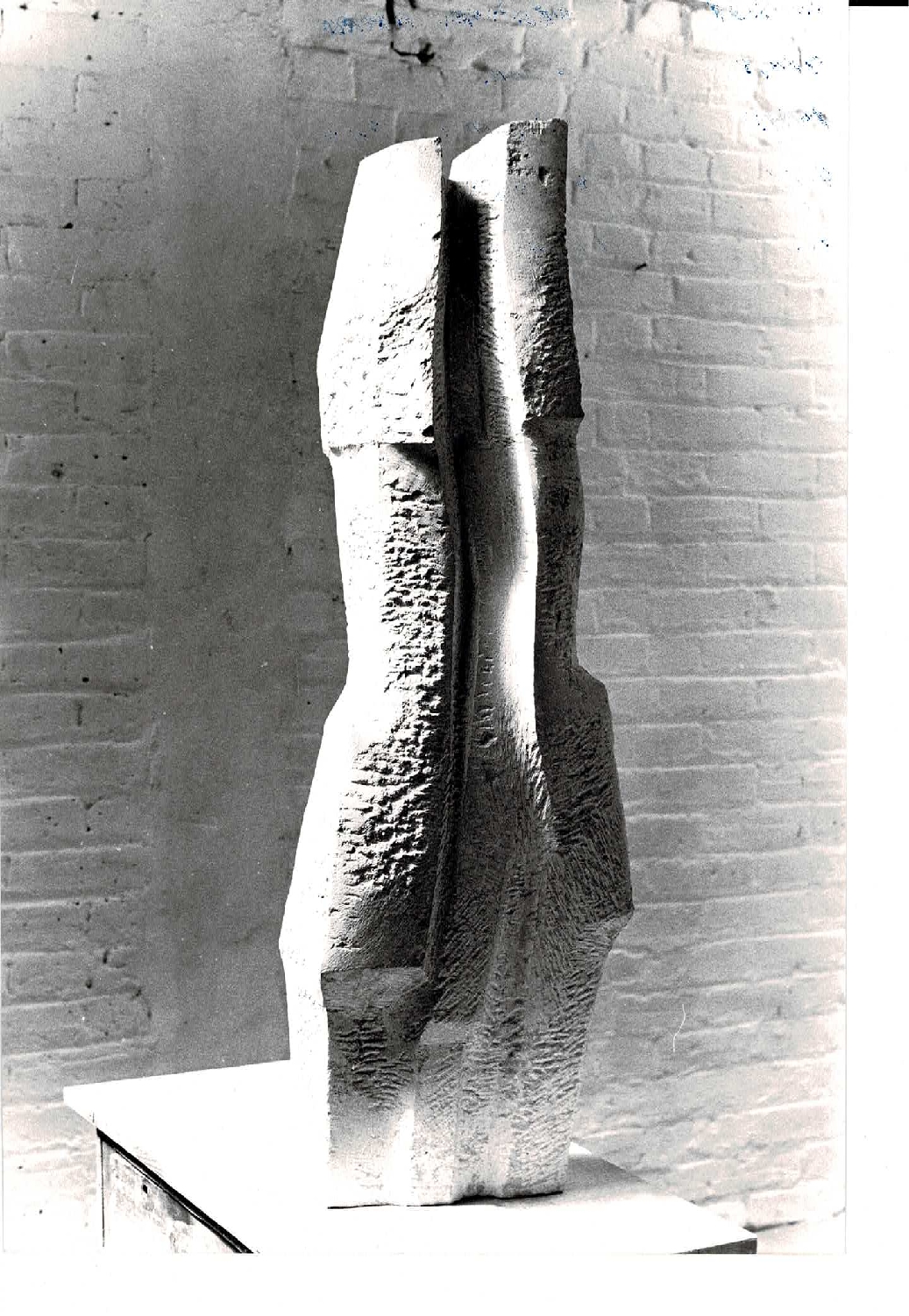 Sculpture: ▲ Geoffrey Harris, British 1928-2019 Divide II, 1968 Portland stone 102cm by 35cm by 17cm - Image 3 of 4