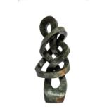 Modern Sculpture: Victor Matafi Play to your Strength Springstone Signed 160cm high by 76cm wide