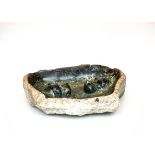 Modern Sculpture: Tonderai Birdbath Opal Stone Signed 14cm high by 46cm wide by 42cm deep