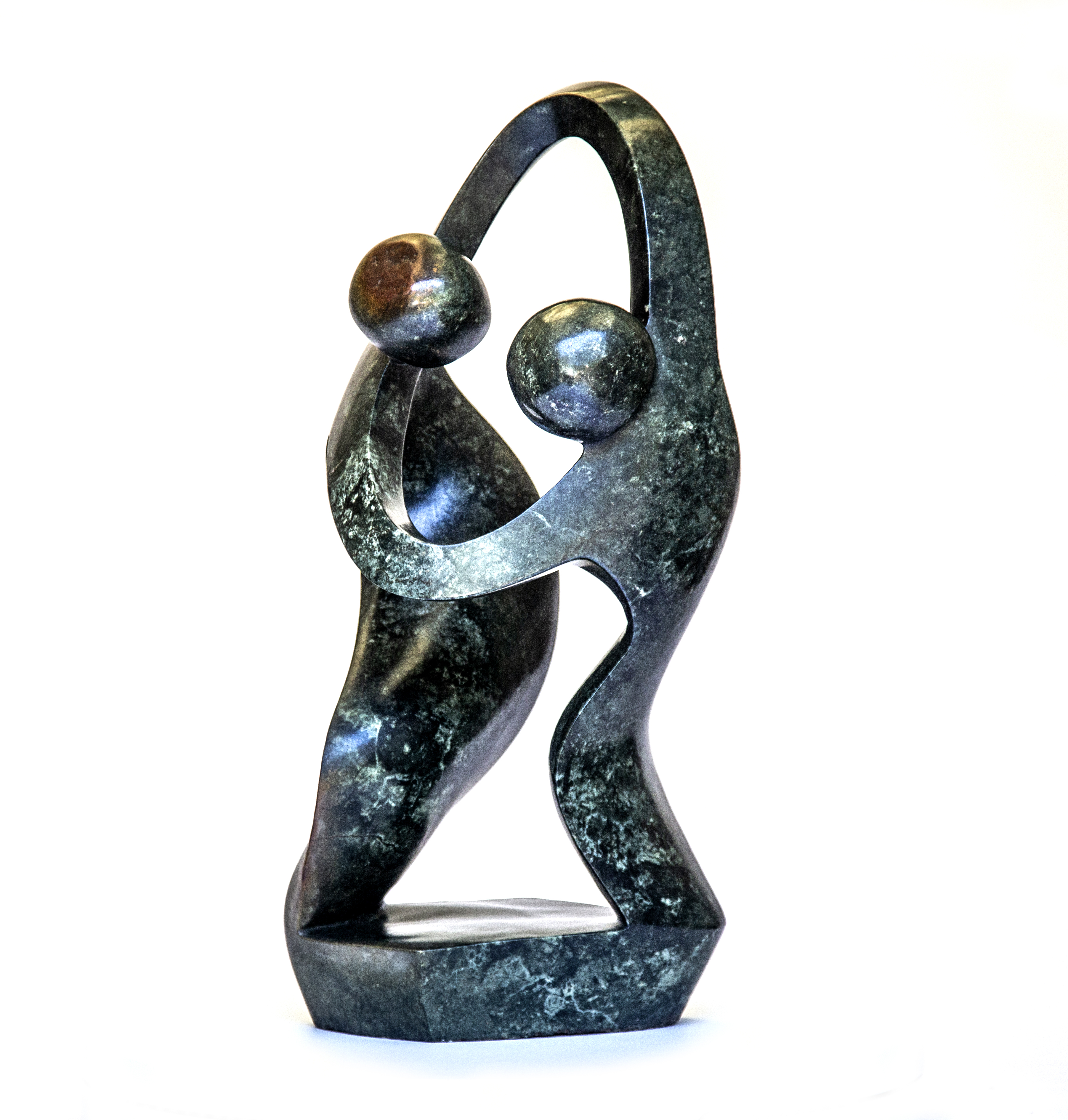 Modern Sculpture: Tendai Chipiri First Dance Opalstone Signed 70cm high by 34cm wide by 30cm deep