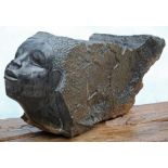 Modern Sculpture: Vengai Chiwawa Raw Beauty Springstone Signed 42cm high by 80cm wide by 45cm deep
