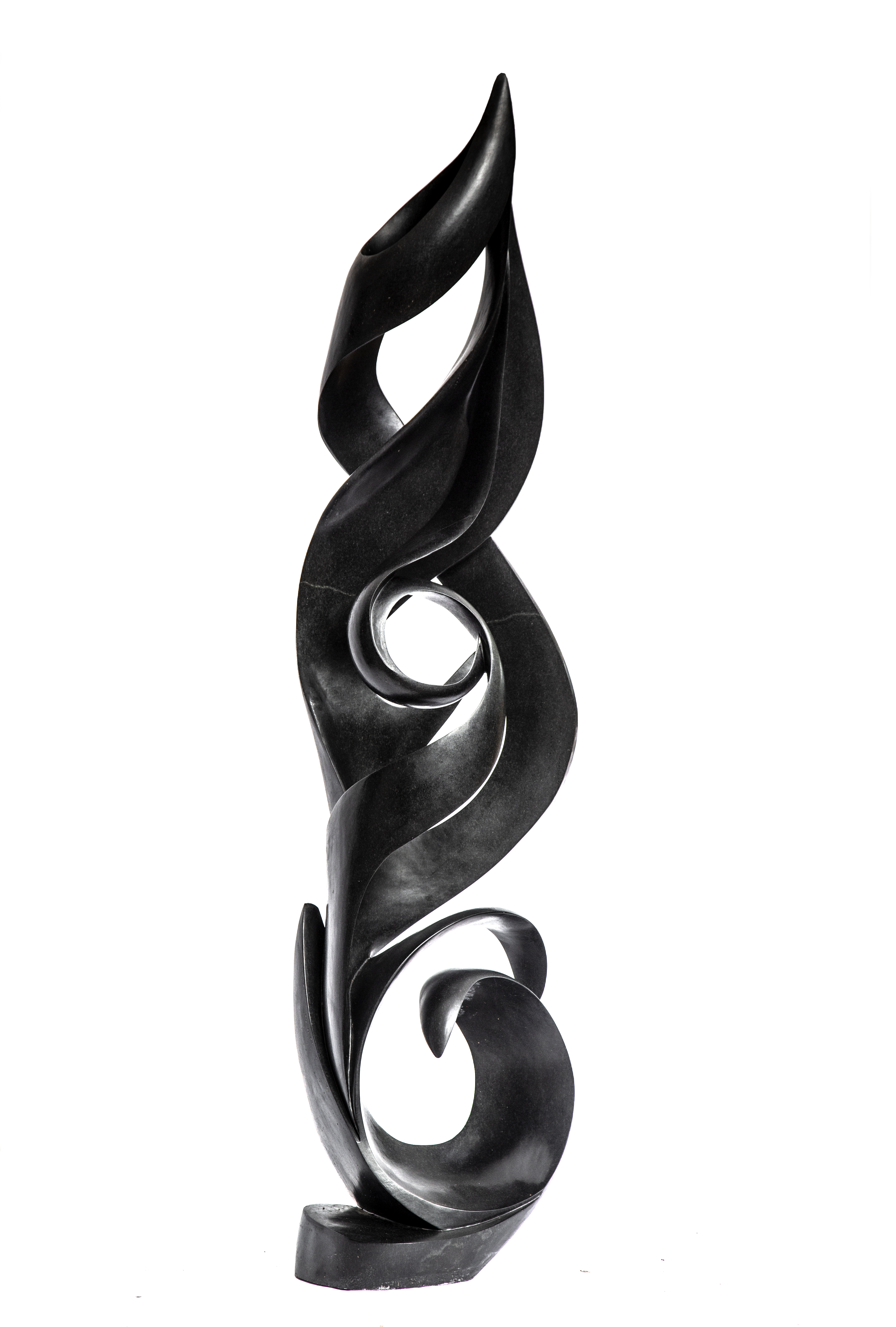 Modern Sculpture: Tendai Chipiri The Flame Springstone Signed 230cm high by 58cm wide by 45cm deep