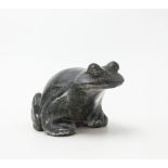 Modern Sculpture: Tendai Rukodzi Frog Leopard Rock Signed 11cm high by 12cm wide by 16cm deep