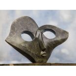 Modern Sculpture: William Wilberforce Chewa See No Evil Leopard Rock Signed 69cm high by 90cm