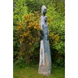 Modern Sculpture: Patrick Sephani Mother & Daughter Opalstone Signed 330cm high