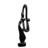 Modern Sculpture: Tendai Chipiri First Dance Springstone Signed 212cm high by 70cm wide by 80cm deep