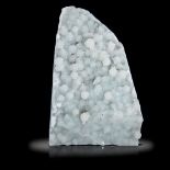 Interior Design/Minerals: A celestite with quartz freeform, India, 36cm high