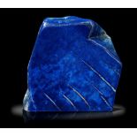 Interior Design/Minerals: A Lapis lazuli freeform, 19cm high by 18cm wide by 6cm deep, 4.5kg