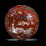 Interior Design/Minerals: A large red jasper sphere, 30cm diameter, 35kg