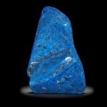 Interior Design/Minerals: A blue jean Lapis lazuli freeform, 22cm high by 14cm wide by 3.5cm deep,