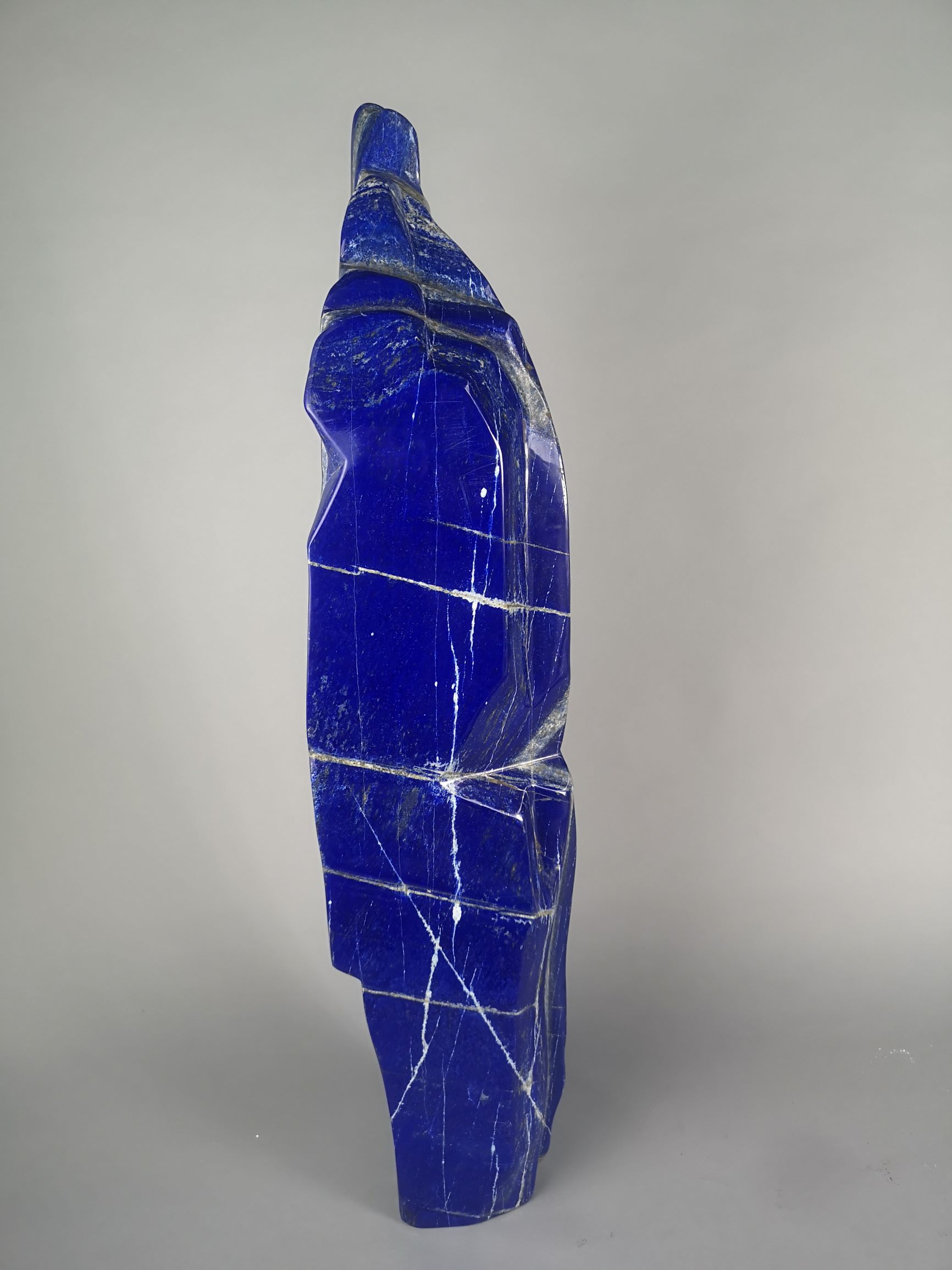 Interior Design/Minerals: A Lapis lazuli freeform, 84cm high by 20cm wide, 33.4kg