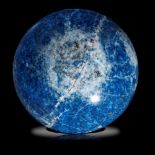 Interior Design/Minerals: A blue jean Lapis lazuli sphere, 15cm diameter, 4.77kg“Blue Jean” lapis
