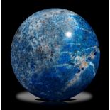 Interior Design/Minerals: A blue jean Lapis lazuli sphere, 14cm diameter, 4.76kg“Blue Jean” lapis