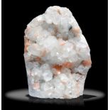 Interior Design/Minerals: A quartz and calcite freeform, 24cm high by 9cm wide, 5.6kg