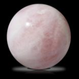 Interior Design/Minerals: A rose quartz sphere, 22cm, 17.5kg