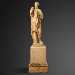 Interior Design/Ornament: A Blashfield terracotta figure of Diana de Gabies, with signed signature J