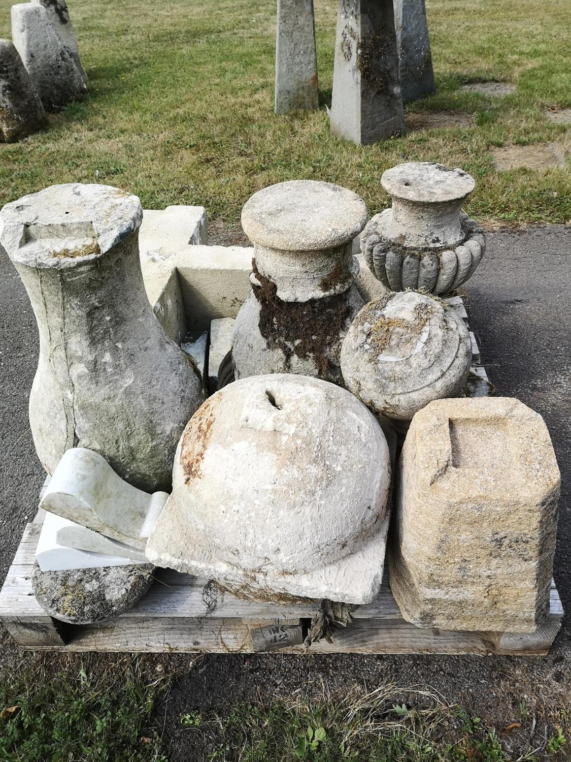 Architectural stone: Another collection of stone architectural fragments for a rockery gardenThe