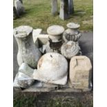 Architectural stone: Another collection of stone architectural fragments for a rockery gardenThe