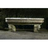 Cisterns/Planters: A rare and large carved Istrian marble cistern, North Italian, 16th/17th century,