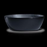 Interior Design/Ornament: An obsidian bowl, Mexico, 40cm