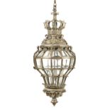 Lighting: A gilt bronze ‘Versailles’ style lantern, circa 1880, the interior stamped Vian 262,