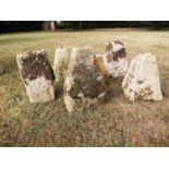 Staddlestones: A set of six carved staddlestone basesThe Cotswold Collection. See lot 1 for