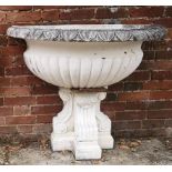 Garden pots/planters: A similar wall fountain bowl on pedestal