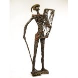 Sculpture: Chaim Stephenson (1926 - 2016), The Warrior (made 1971), Bronze resin over metal