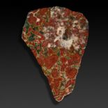 Interior Design/Ornament: A King Cobra jasper slice , India, 33cm