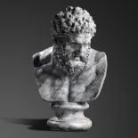 Interior Design/Decoration: After the Antique: A plaster bust of Hercules, modern , 80cm high