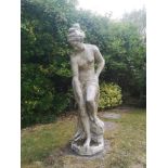 Garden statues: After Falconet: A composition stone figure of Venus, modern, 163cm high