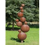 Sculpture: TSP, Bubbles, Steel, Edition of 6, 275cm high by 100cm wide by 40cm deep