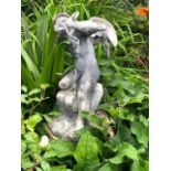 Garden Statuary: A lead figure of the young Mercury mid 20th century 58cm high