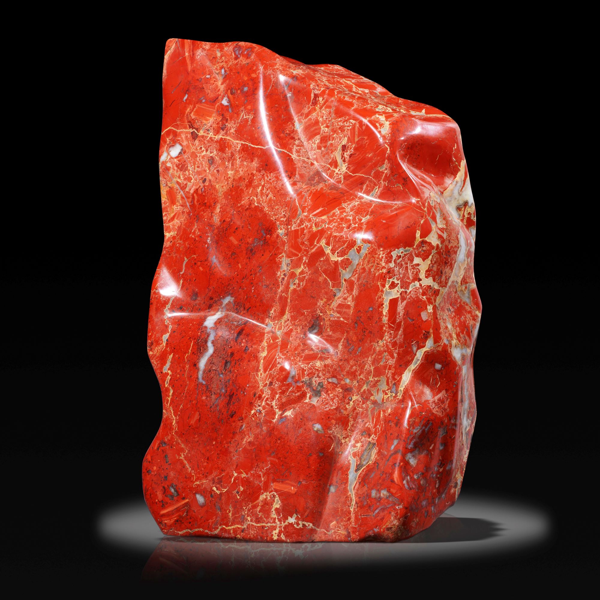 Minerals/Interior Design: A massive red jasper freeformSouth Africa67cm, 163kg