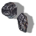 Minerals/Interior Design: Two Campo di Cielo meteoritesArgentinathe largest 9cm