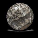 Minerals/Interior Design: A Cotham marble fossil stromatolite sphereBristol, UK, Triassic,