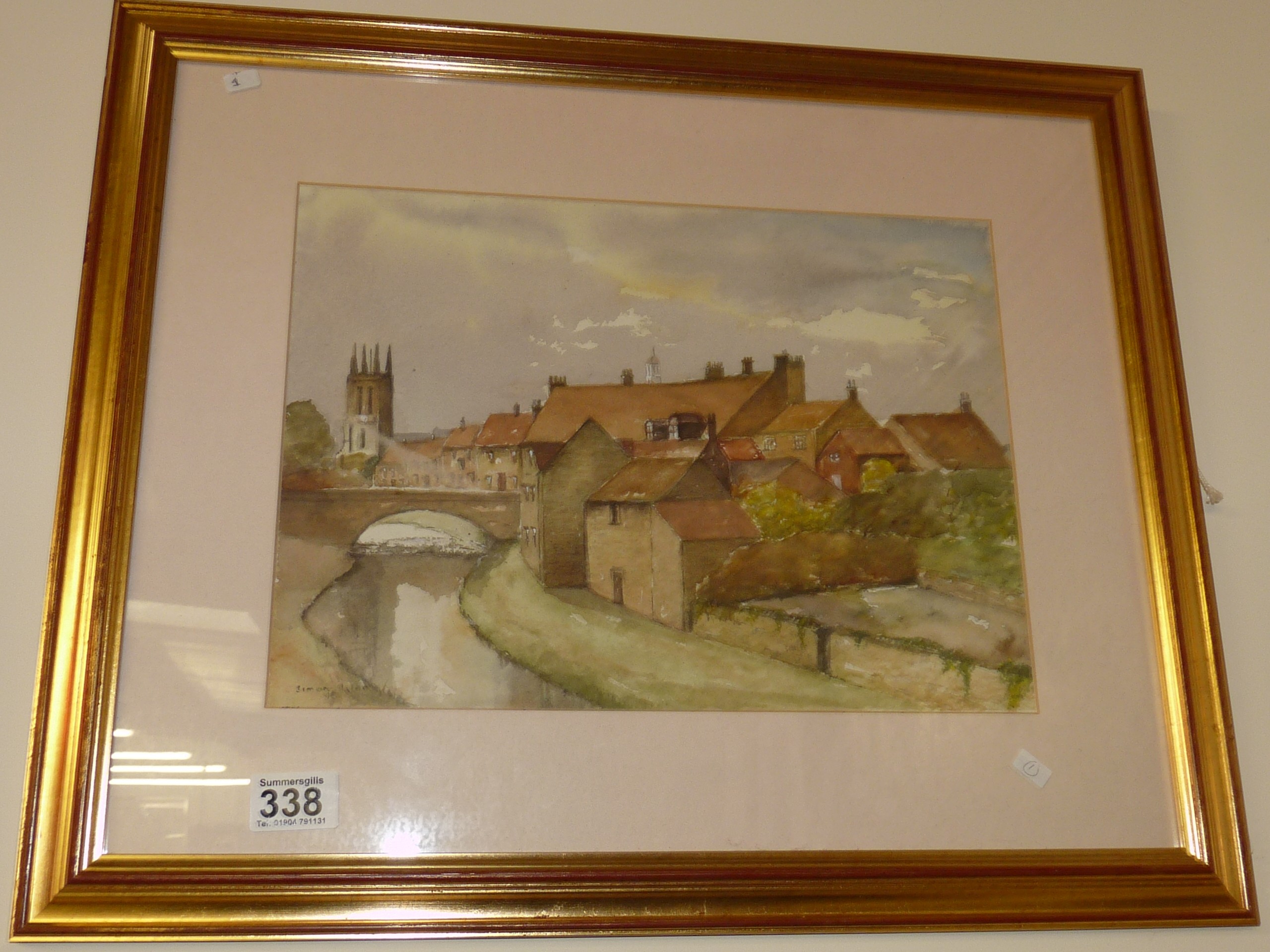 Watercolour of Helmsley, North Yorkshire
