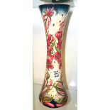 Moorcroft Rachel Bishop signed pink floral vase 41cm high