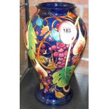 Large 45cm Moorcroft Queens choice base signed Emma Bossons 16/5/02 Ex. condition