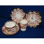 Imari group of ceramics incl Royal Crown Derby
