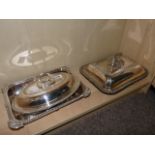 3 x silver plated tureens