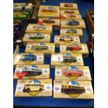 Set of 18 Corgi classic public transport die cast buses