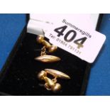9ct gold cufflinks (3.8g)