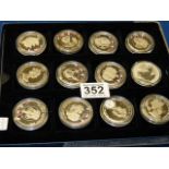 12 x Silver proof coins