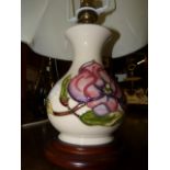 Moorcroft table lamp