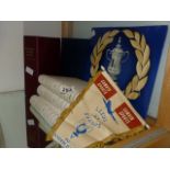 Collection of 1966-69 Leeds United programmes and football ephemera