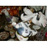 Group of ceramic bird figures incl. Meissen, Beswick, Sitzendorf